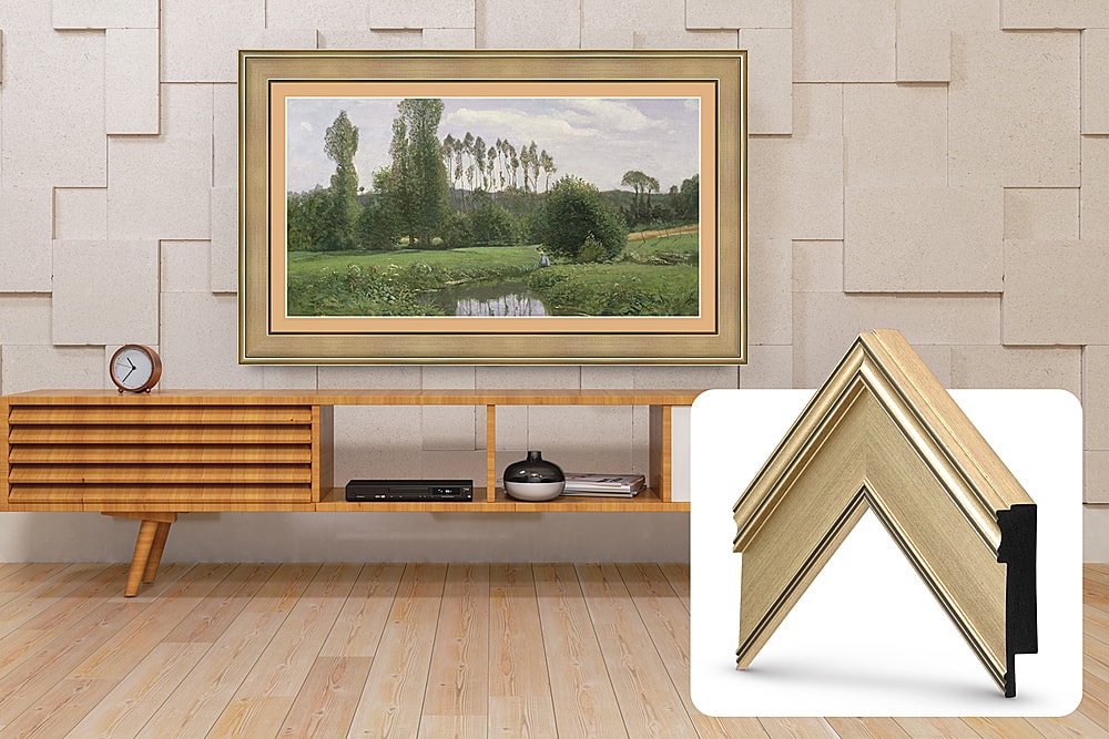 Deco TV Frames - Premiere Bezel for Samsung the Frame TV - 32" - Champagne