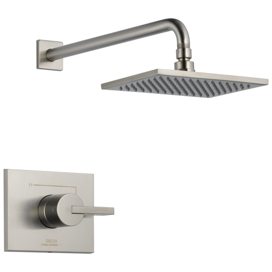 Delta Vero Stainless 1-handle Single function 8.656-in Square Shower Faucet
