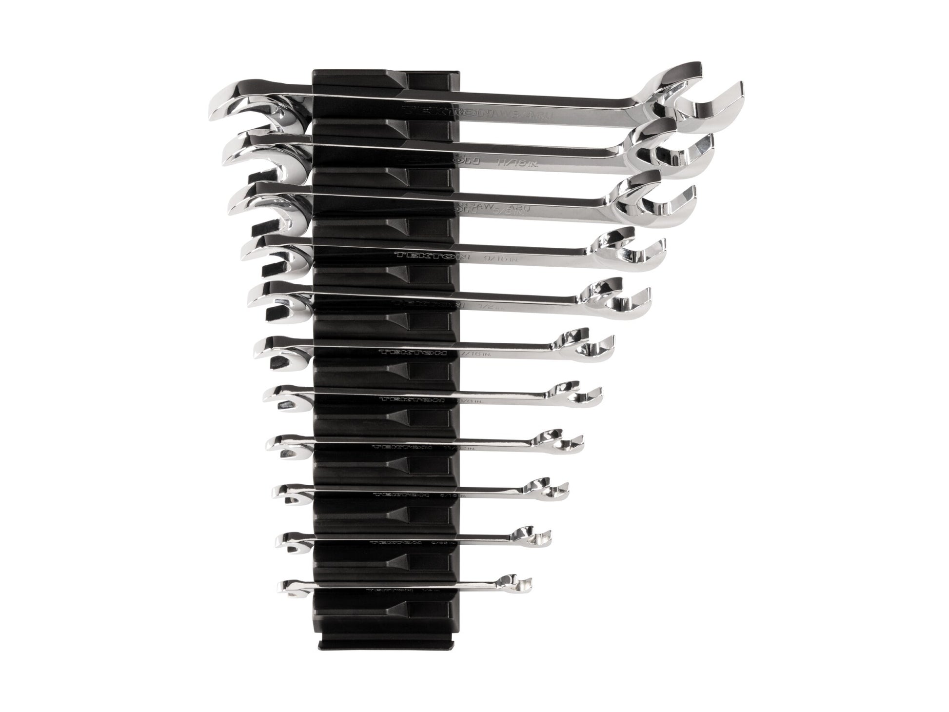 TEKTON 11-Piece Set (Sae) Angle Open End Wrench Includes Hard Case WAE95101