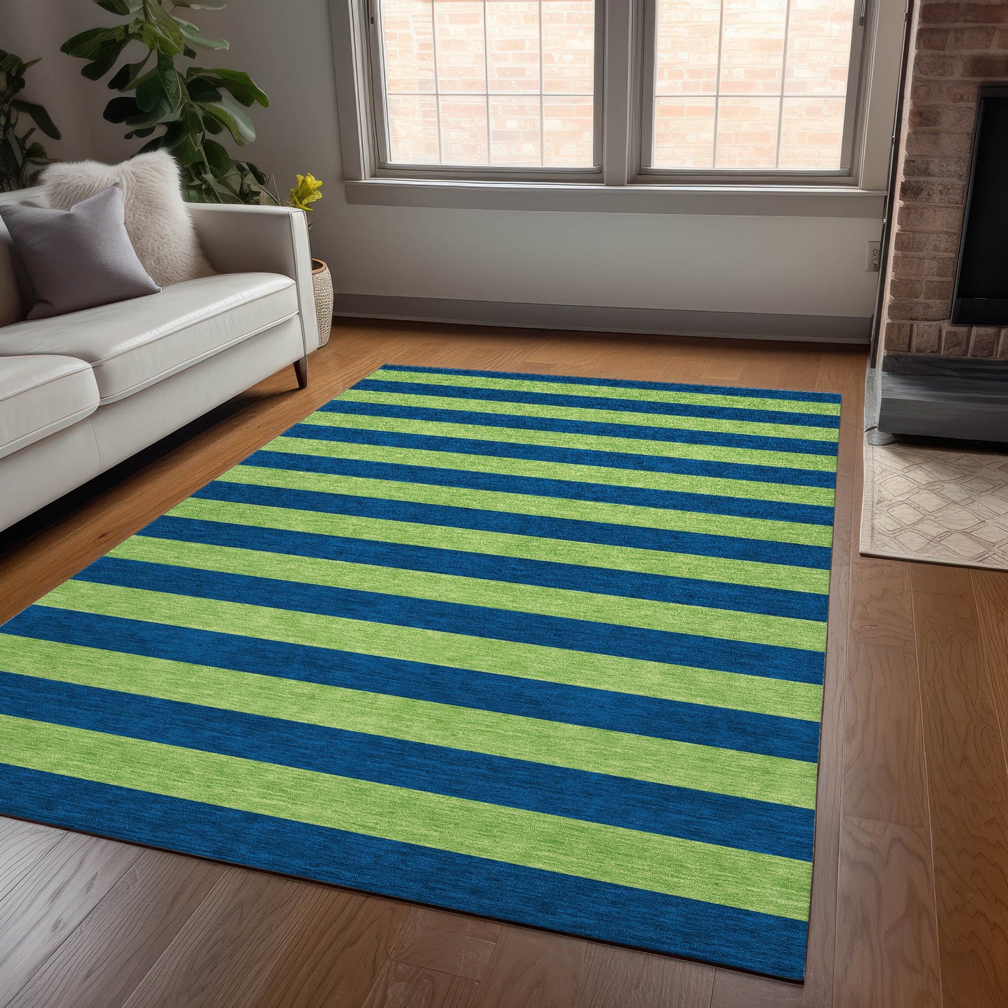 Addison Rugs Chantille ACN530NA 10 x 14 (ft) Navy Rectangular Indoor/Outdoor Abstract Machine washable Area rug