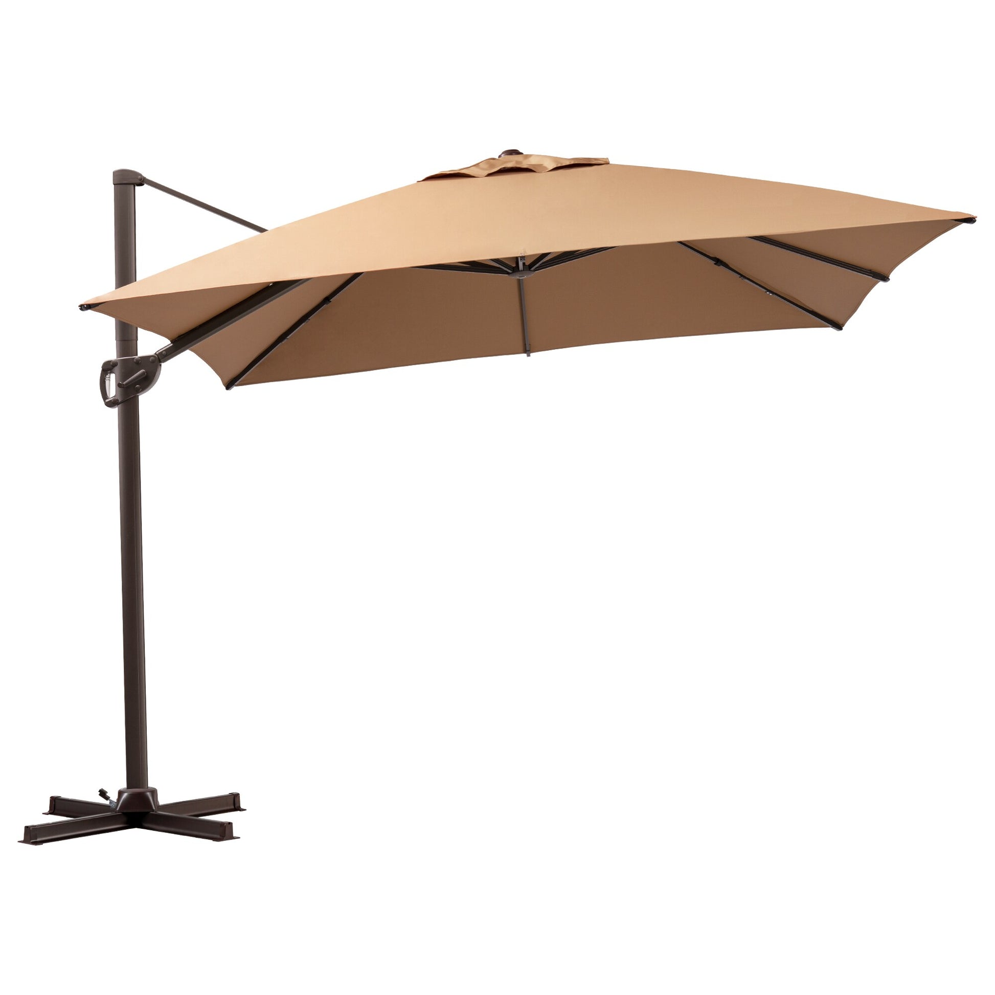 Pellebant 10-Feet Steel Tan Cantilever Patio Umbrella