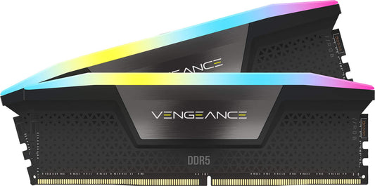 CORSAIR - VENGEANCE RGB 32GB (2x16GB) DDR5 7200MHz C34 UDIMM Desktop Memory - Black