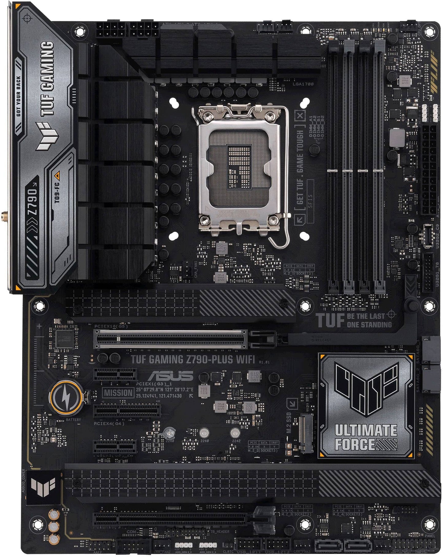 ASUS - TUF GAMING Z790-PLUS WIFI (Socket LGA 1700) USB 3.2 Intel ATX Gaming Motherboard - Black