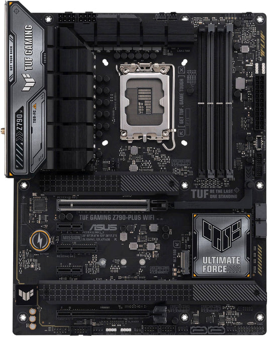 ASUS - TUF GAMING Z790-PLUS WIFI (Socket LGA 1700) USB 3.2 Intel ATX Gaming Motherboard - Black