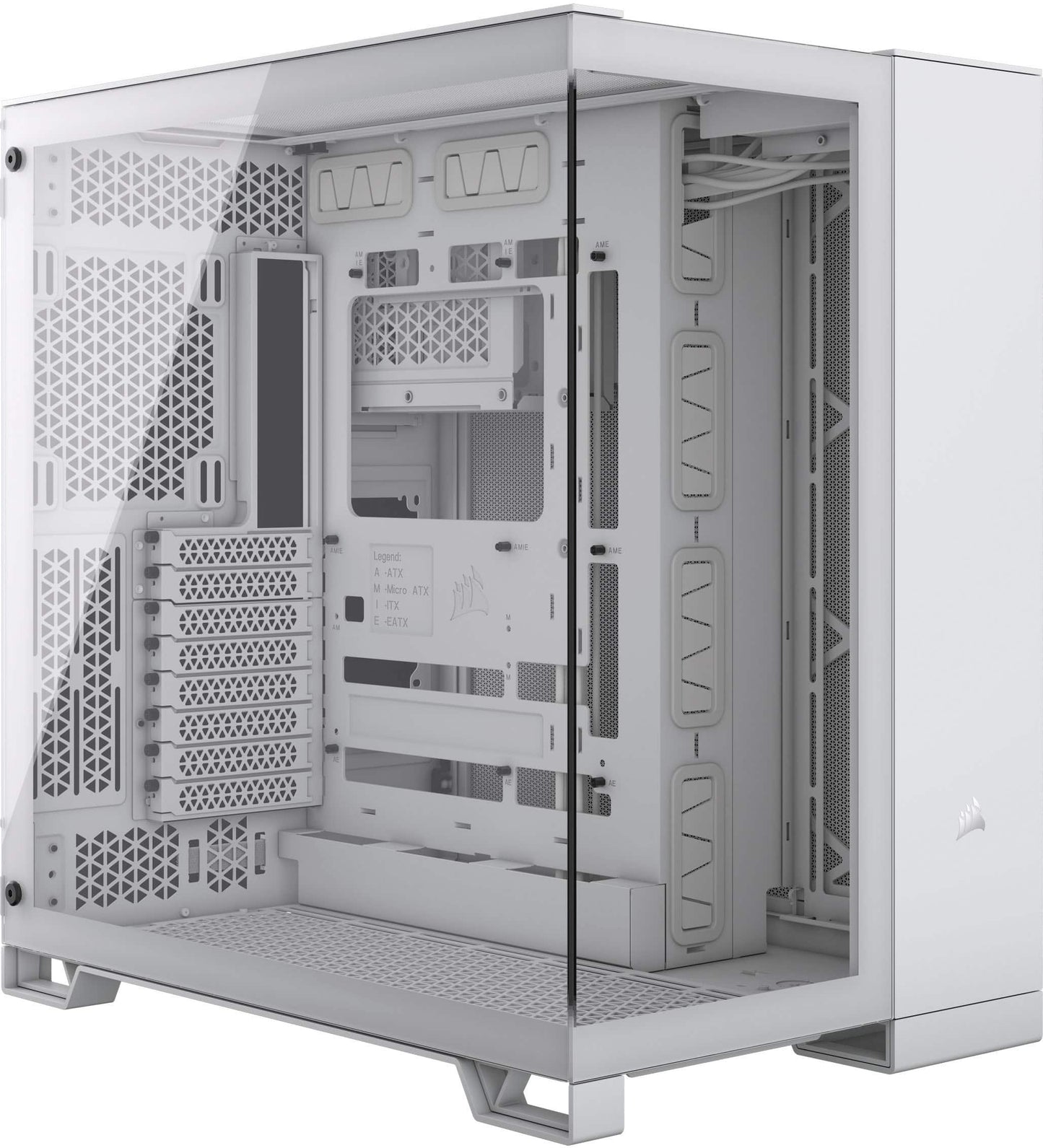 CORSAIR - 6500X ATX Mid-Tower Dual Chamber PC Case - White