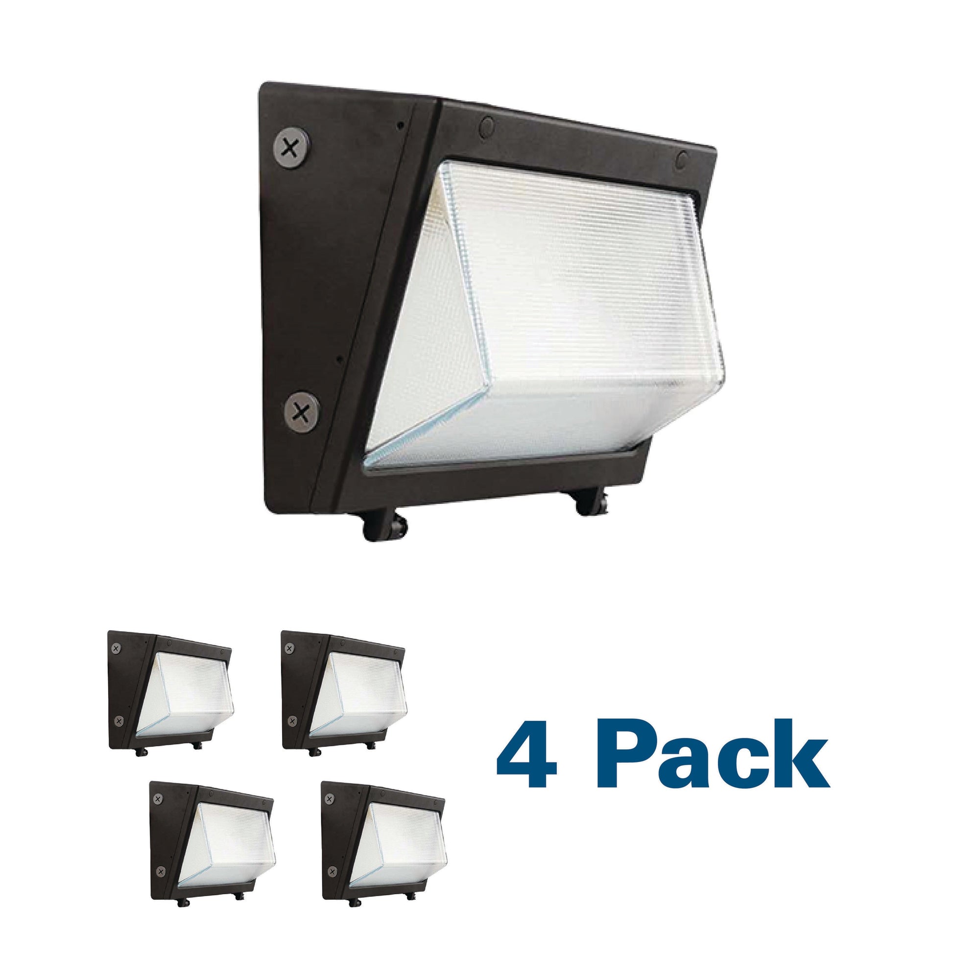 EarthTronics Bronze Hardwired LED Outdoor Wall Pack Light 5400 -Lumen