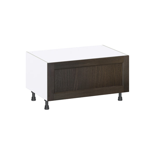 Hugo&Borg Montclaire 36-in W x 19.5-in H x 24-in D Chestnut Drawer Base Fully assembled Cabinet Recessed Panel