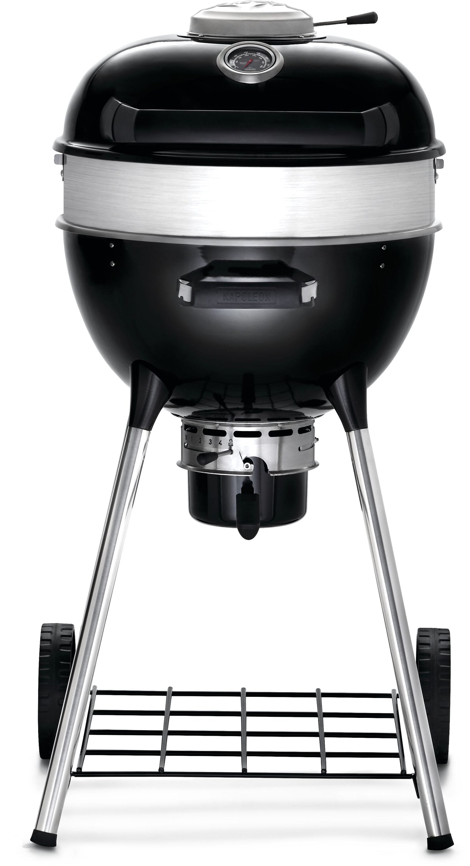 NAPOLEON PRO18 Leg Model 17.5-in W Black/Porcelain Kettle Charcoal Grill