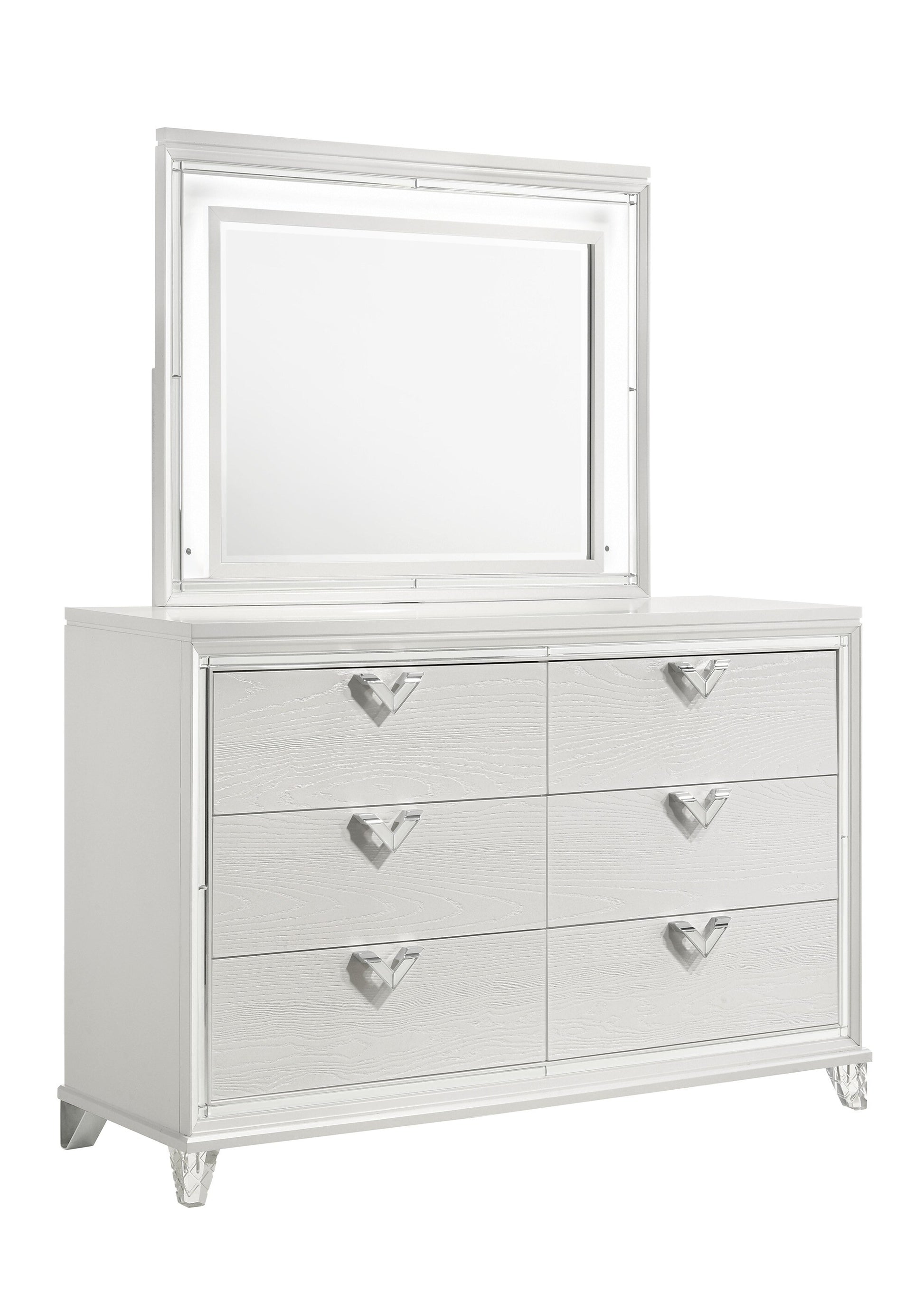 Galaxy 52.36-Inches W x 3.54-Inches H Rectangle Silver Framed Vanity Mirror