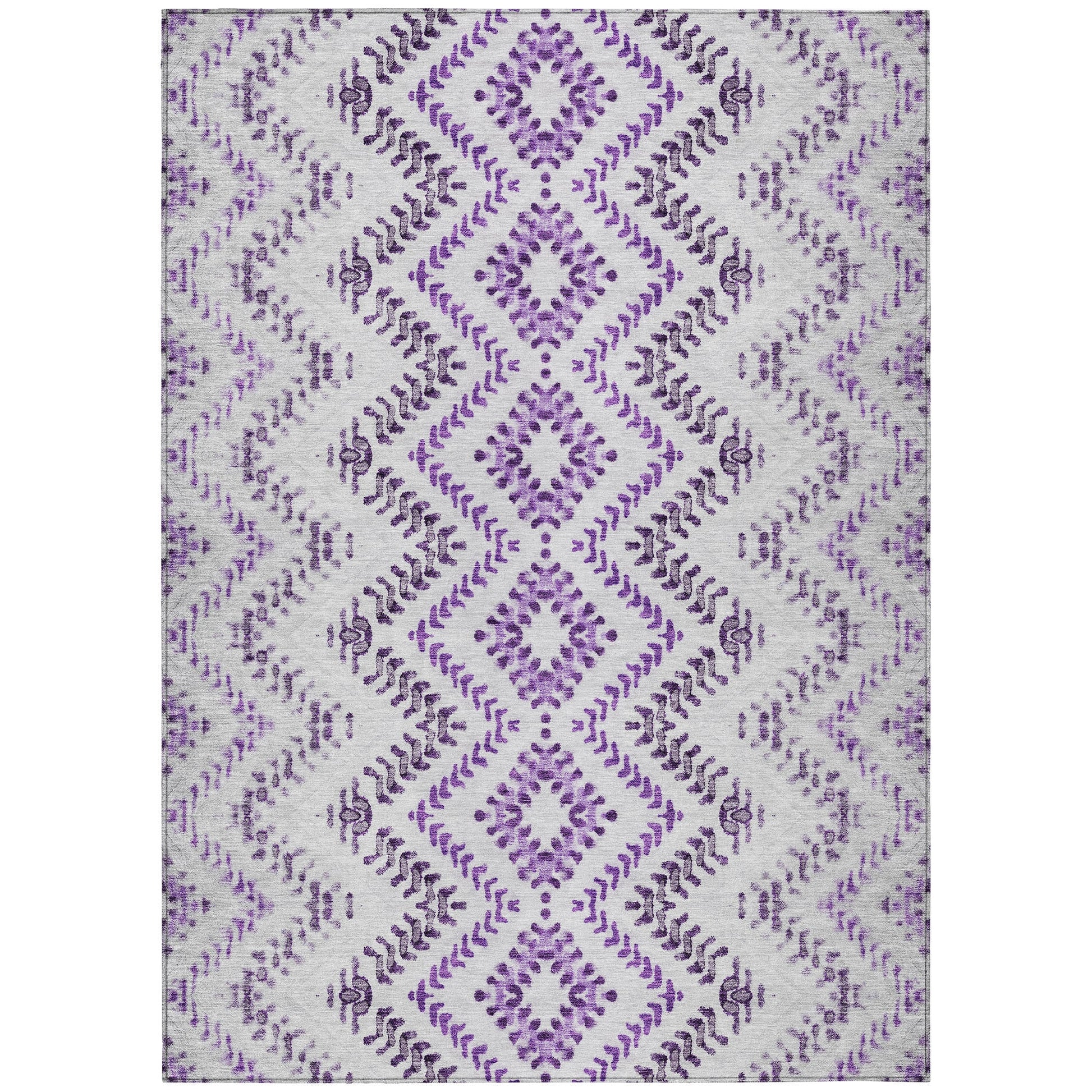 Addison Rugs Chantille ACN684PP 8 x 10 (ft) Purple Rectangular Indoor/Outdoor Geometric Machine washable Area rug