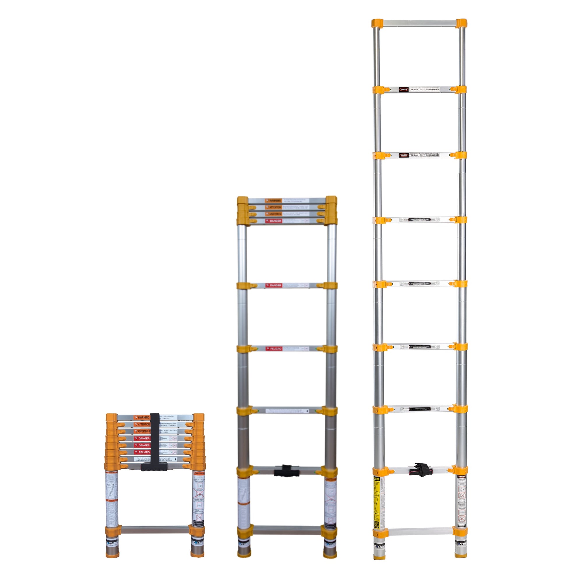 Xtend+Climb ANSI Certified 8.5-ft Aluminum Type 1- 250-lb Load Capacity Telescoping Extension Ladder 750P+