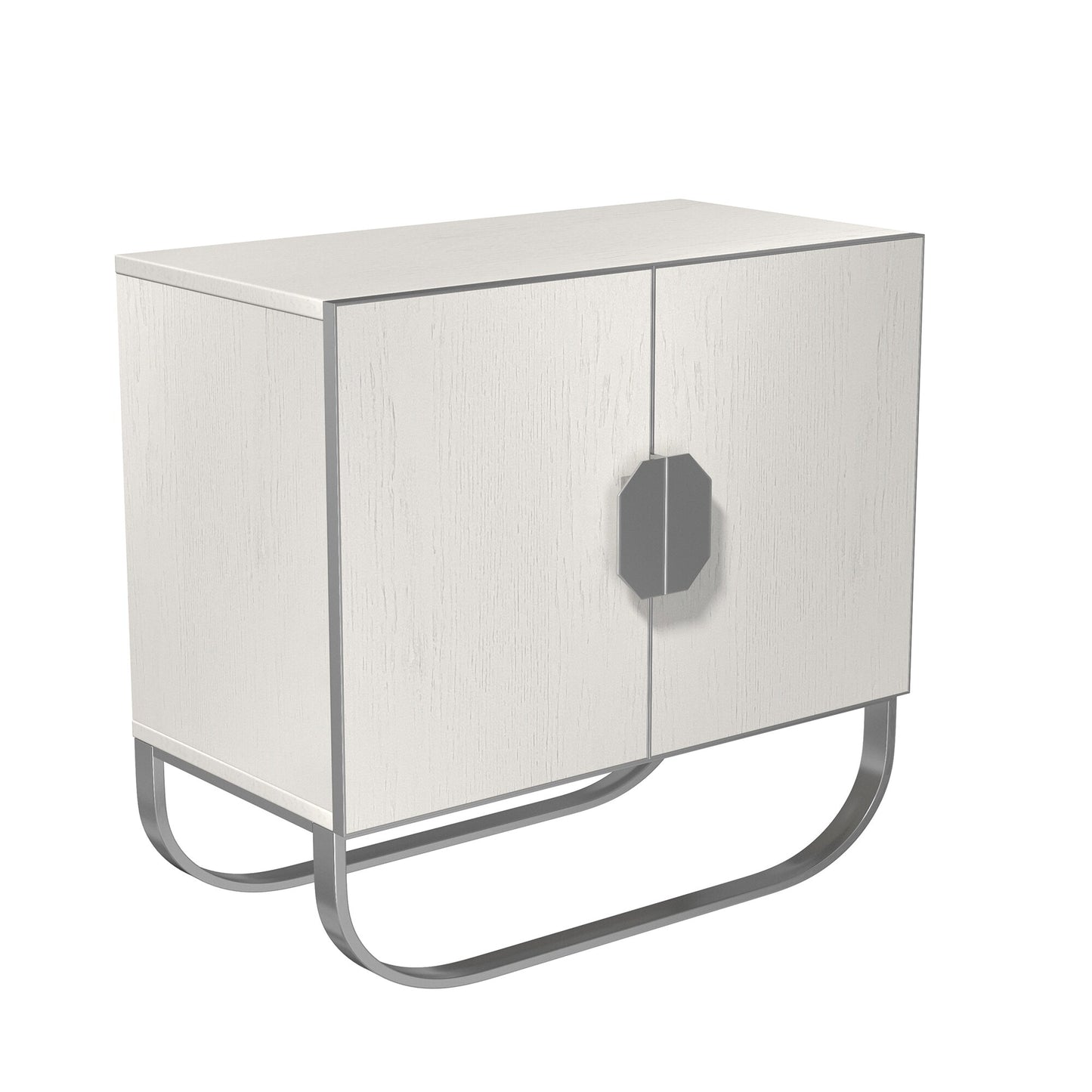 Siavonce 2-door accent cabinet 31.5-Inches W x 31.5-Inches H MDF White Freestanding Utility Storage Cabinet