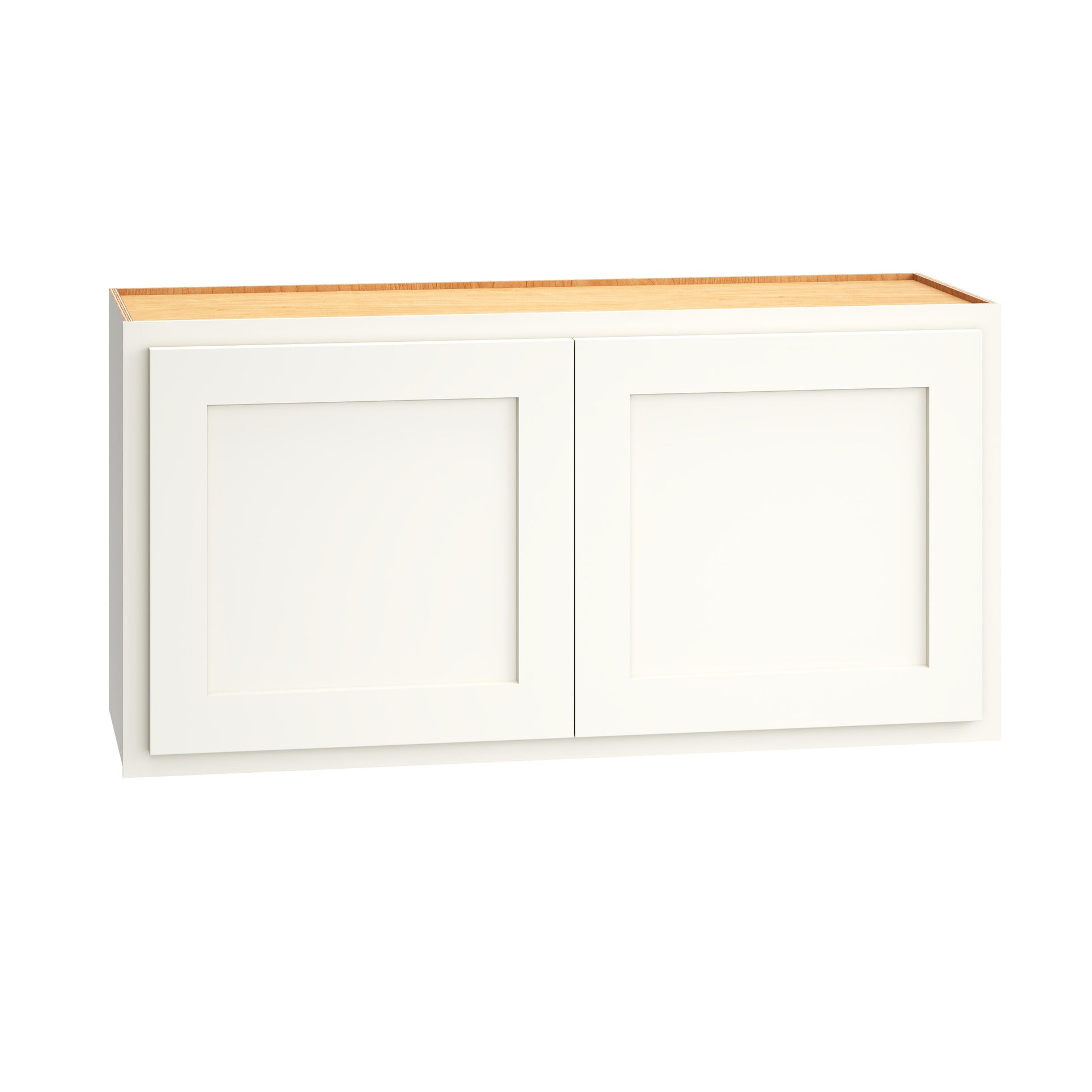 Diamond Express Jamestown 36-in W x 18-in H x 12-in D White Partial Overlay Wall Fully assembled Plywood Cabinet Recessed Panel Shaker