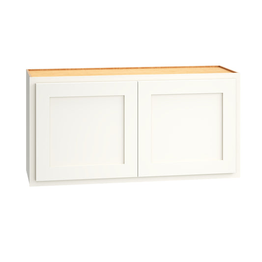 Diamond Express Jamestown 36-in W x 18-in H x 12-in D White Partial Overlay Wall Fully assembled Plywood Cabinet Recessed Panel Shaker