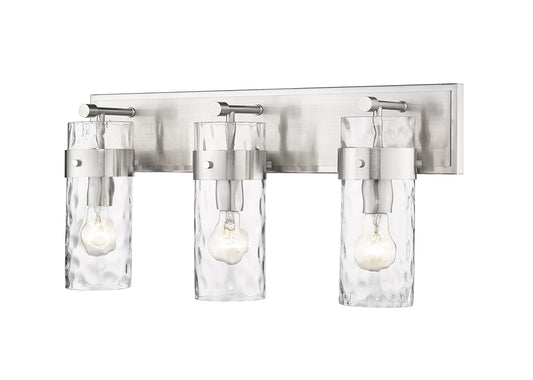 Z-Lite Fontaine 24-in 3 -Light Brushed Nickel Transitional Vanity light