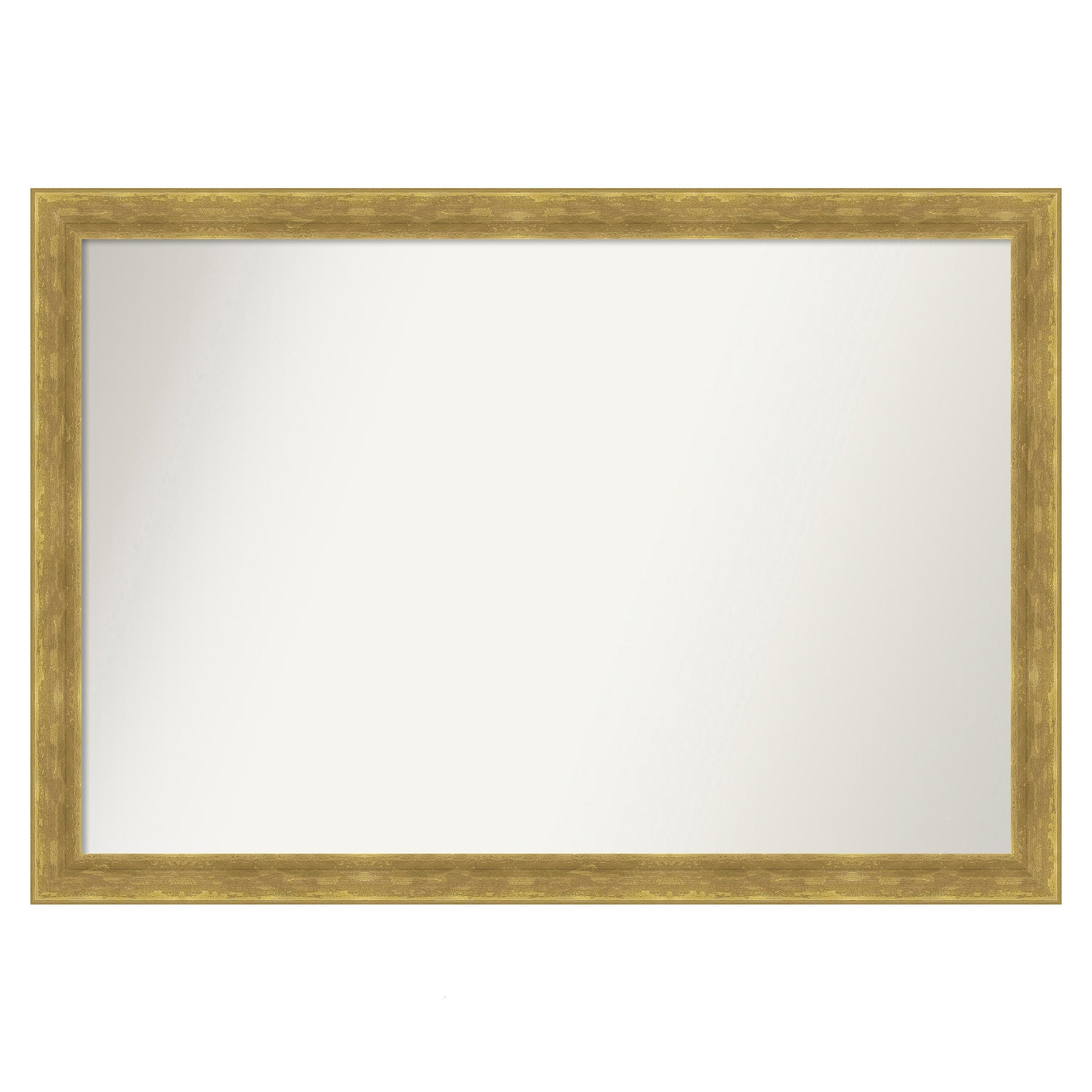 Amanti Art Angled Gold Frame 39.25-Inches W x 27.25-Inches H Rectangle Angled Gold Framed Vanity Mirror