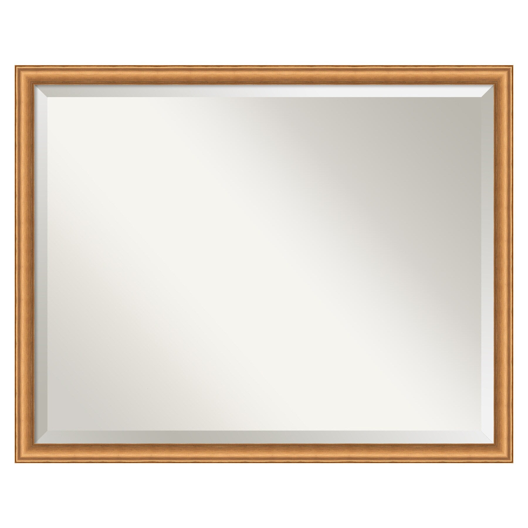 Amanti Art Salon Scoop Copper Frame 30-Inches W x 24-Inches H Rectangle Salon Scoop Copper Framed Vanity Mirror
