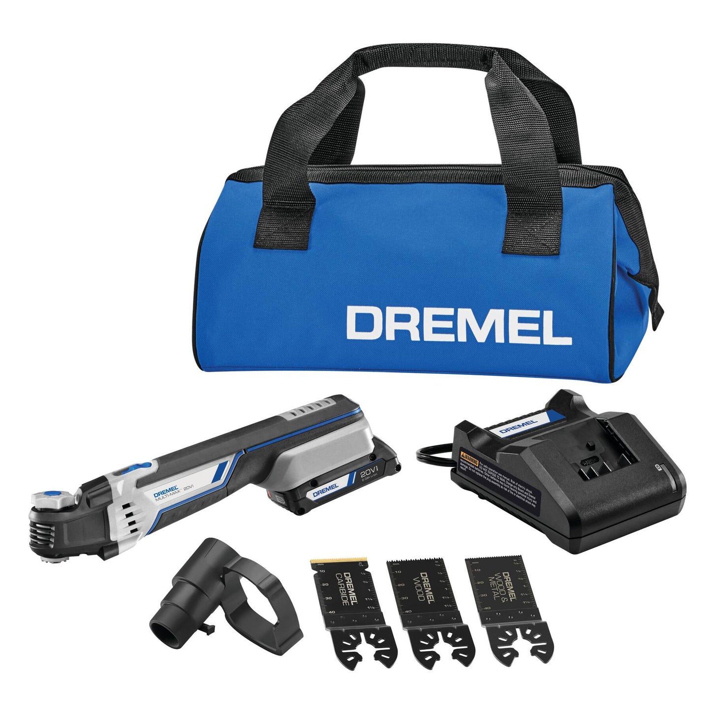 Dremel 20-volt Max Cordless 2-Amp Variable 8-Piece Oscillating Multi-Tool Kit with Soft Case (1-Battery Included) MM20V-01