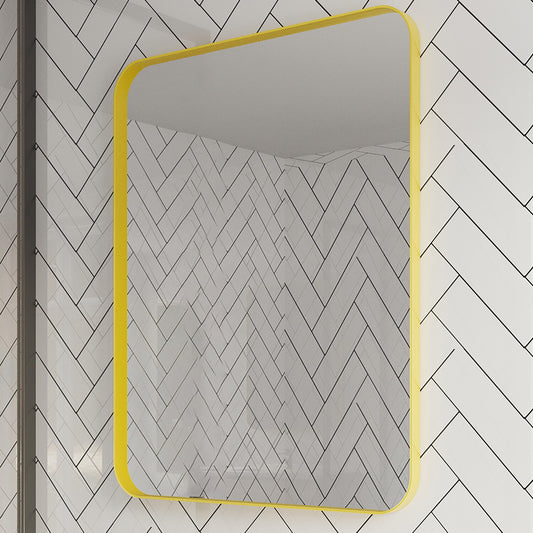 waterpar 96-Inches x 40-Inches Polished Rectangle Bathroom Vanity Mirror ( Gold )