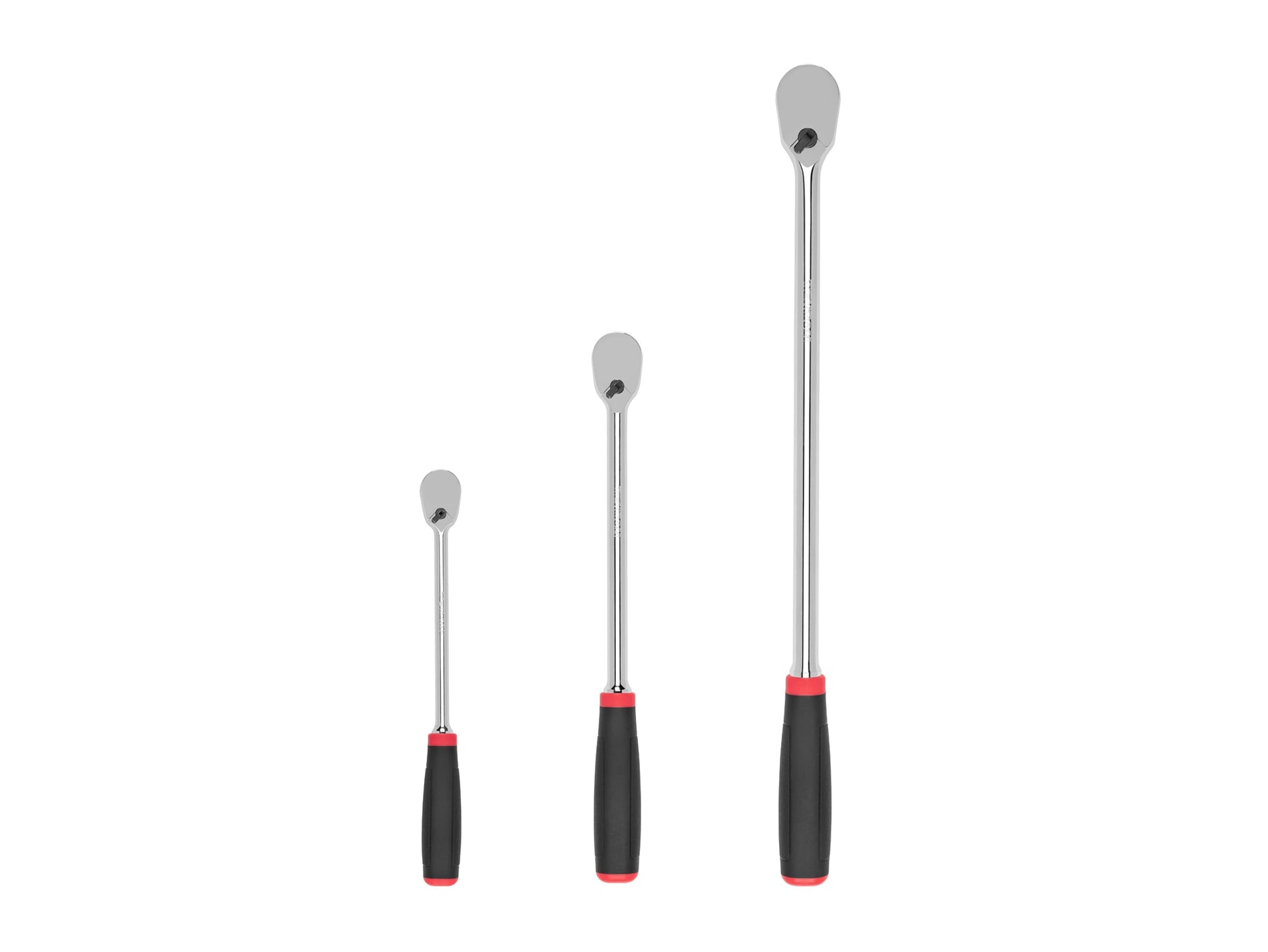 TEKTON 3-Piece 90-Tooth 1/2-in, 3/8-in, 1/4-in Drive Comfort Grip Handle Ratchet Set SRH99004