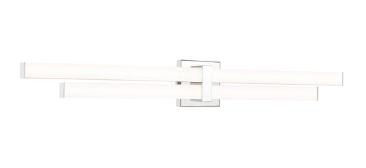 Z-Lite Zane 40-in 1 -Light Polished Chrome Integrated LED Modern/contemporary Vanity light