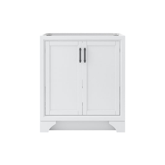 CRAFT + MAIN Lanagan 30-in White Bathroom Vanity Base Cabinet without Top