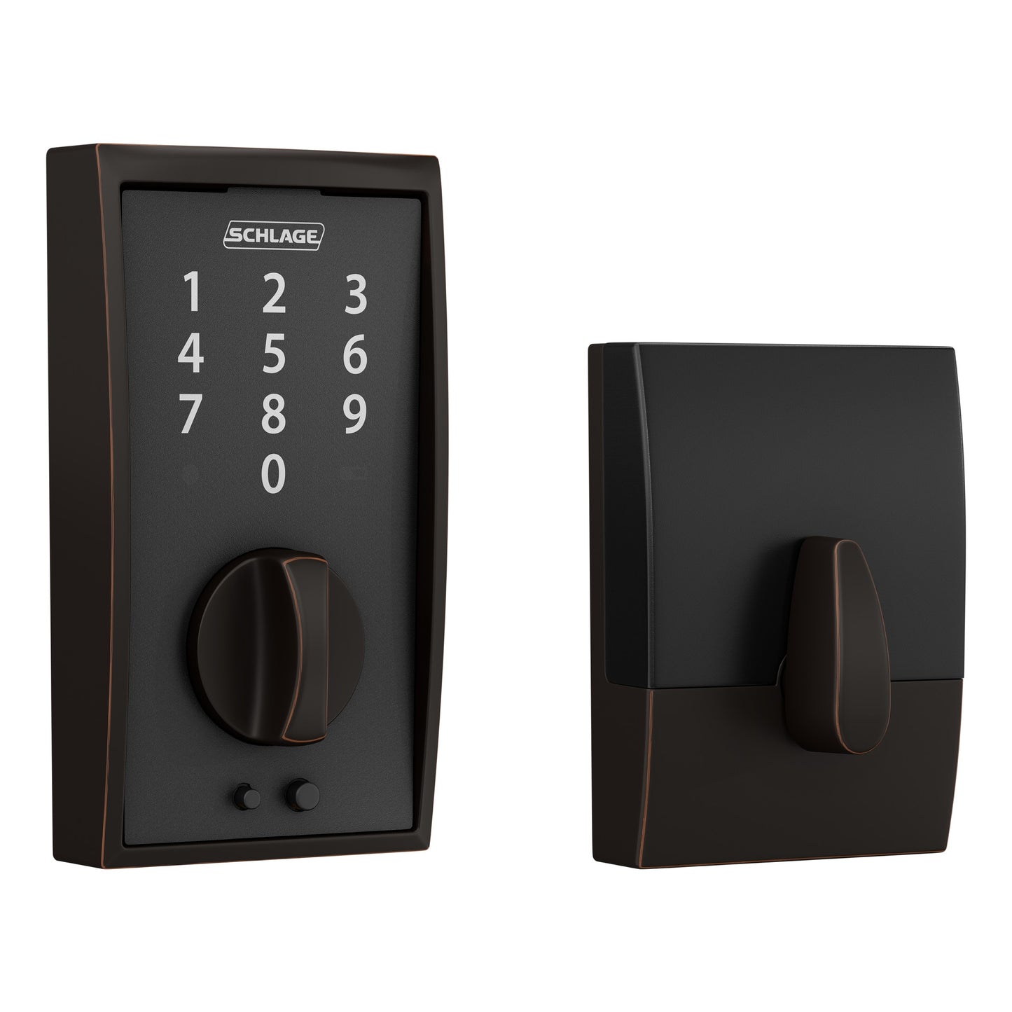 Schlage Touch Century Aged Bronze Electronic Deadbolt Touchscreen Keypad BE375 CEN 716