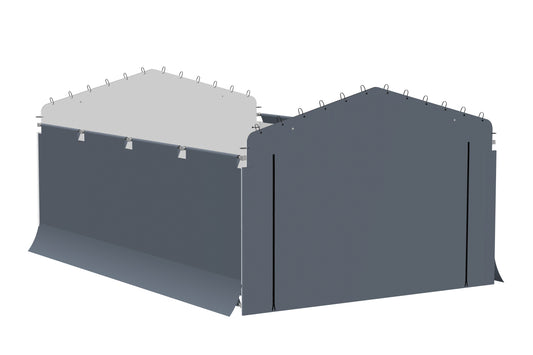 Arrow 12 x 20 Wall Panels Gray Carport enclosure