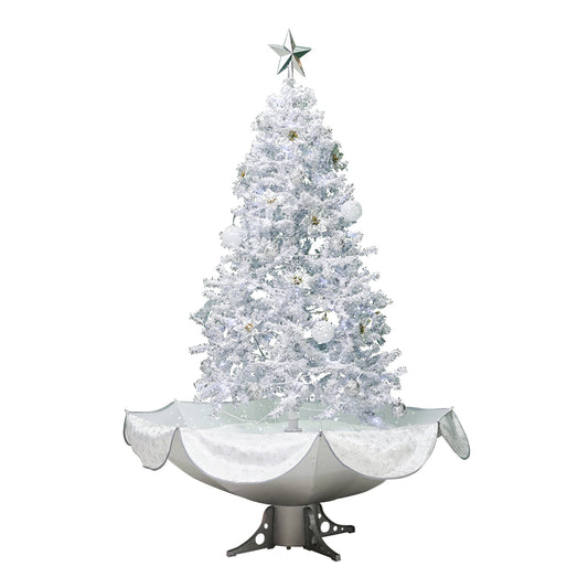 Northlight 4-ft Pre-lit White Artificial Christmas Tree with White LED Lights