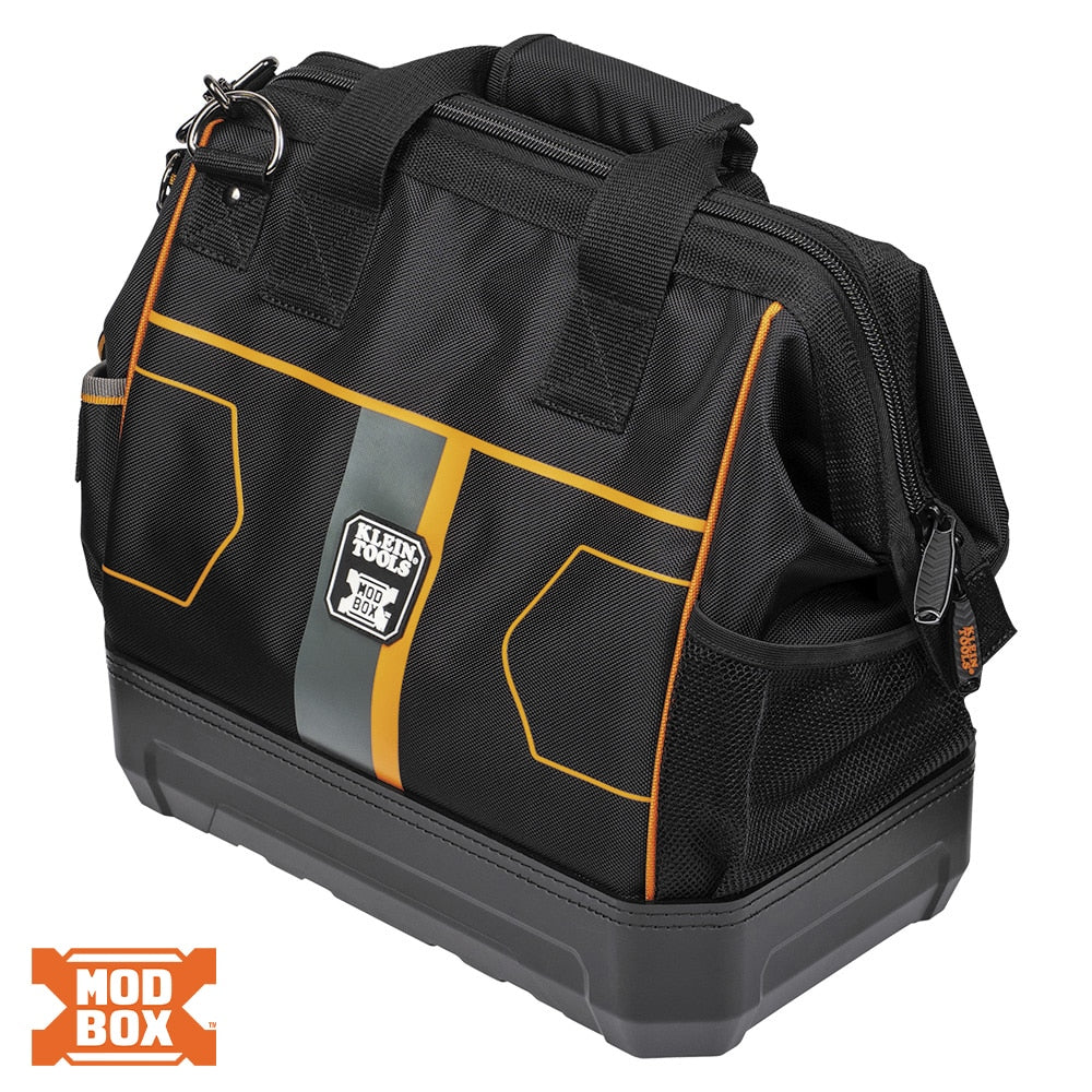 Klein Tools MODbox Black Ballistic Nylon 15.3-in Zippered Tool Bag 62203MB