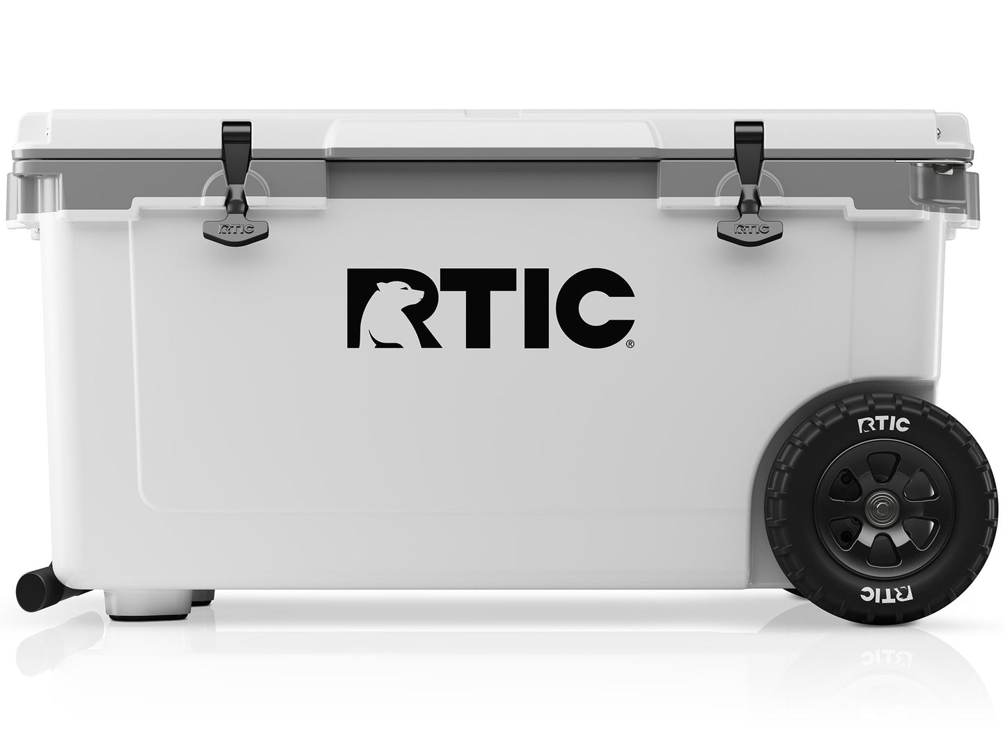 RTIC Outdoors Ultra Light White and Grey 72-Quart Wheeled Insulated Chest Cooler 19742