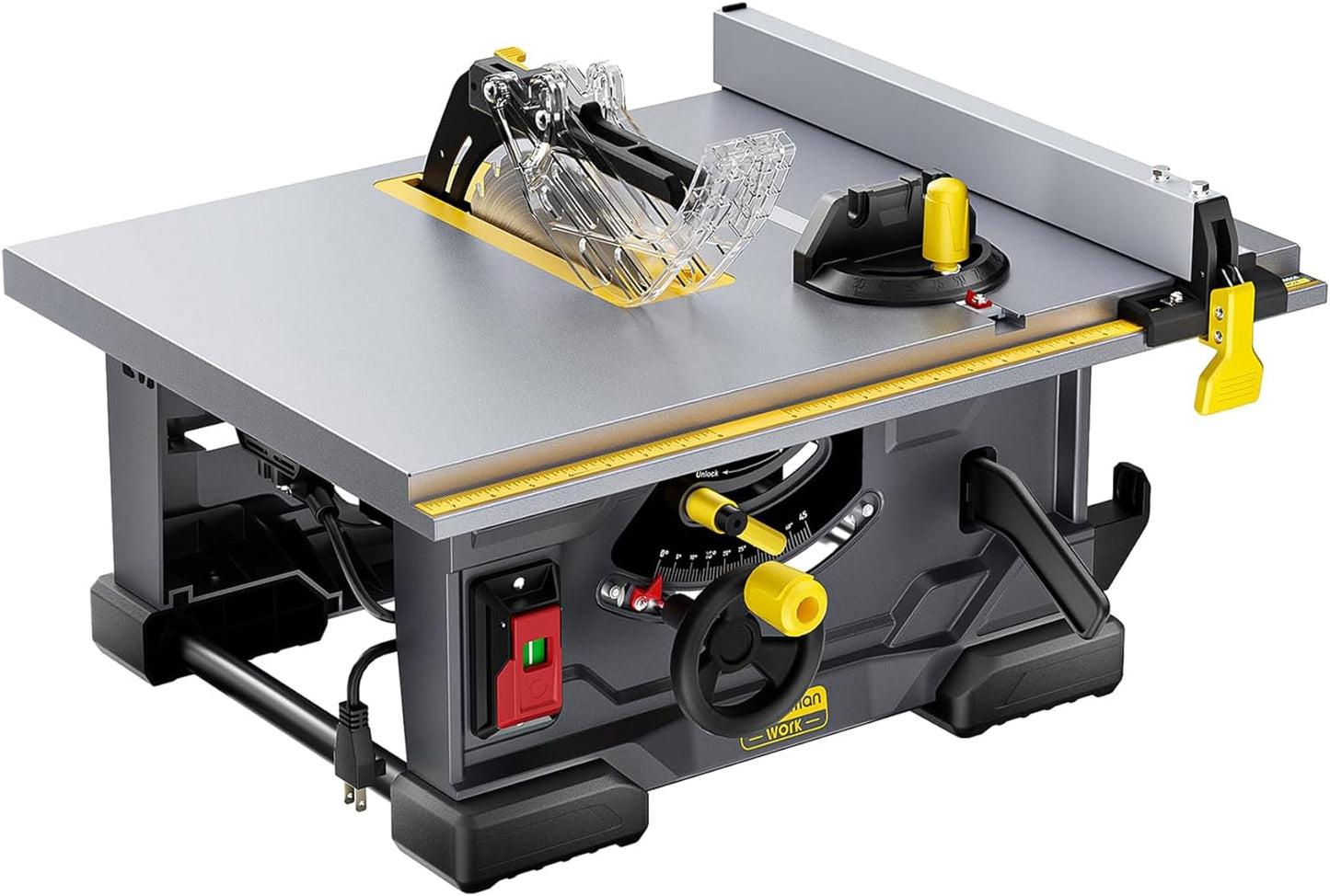 WhizMax 8-in 13-Amp 120-Volt Corded Portable Jobsite Table Saw with Fixed Stand PHO-12G6DEEG