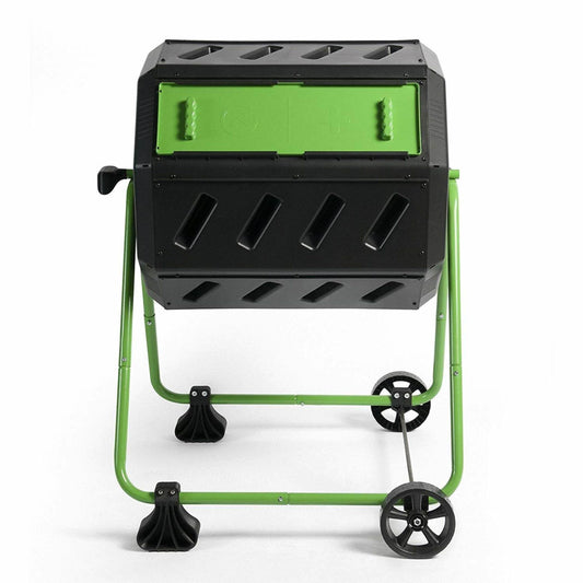FCMP Outdoor 5 Cu. Ft. Tumbler Composter with Dual Chamber Design, Snap Lid, Outdoor Use, Multiple Colors/Finishes 119305