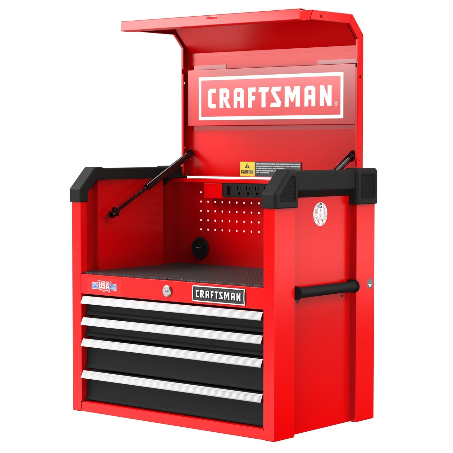 CRAFTSMAN 2000 Series 26-in W x 24.7-in H 4-Drawer Steel Tool Chest (Red) CMST98267RB