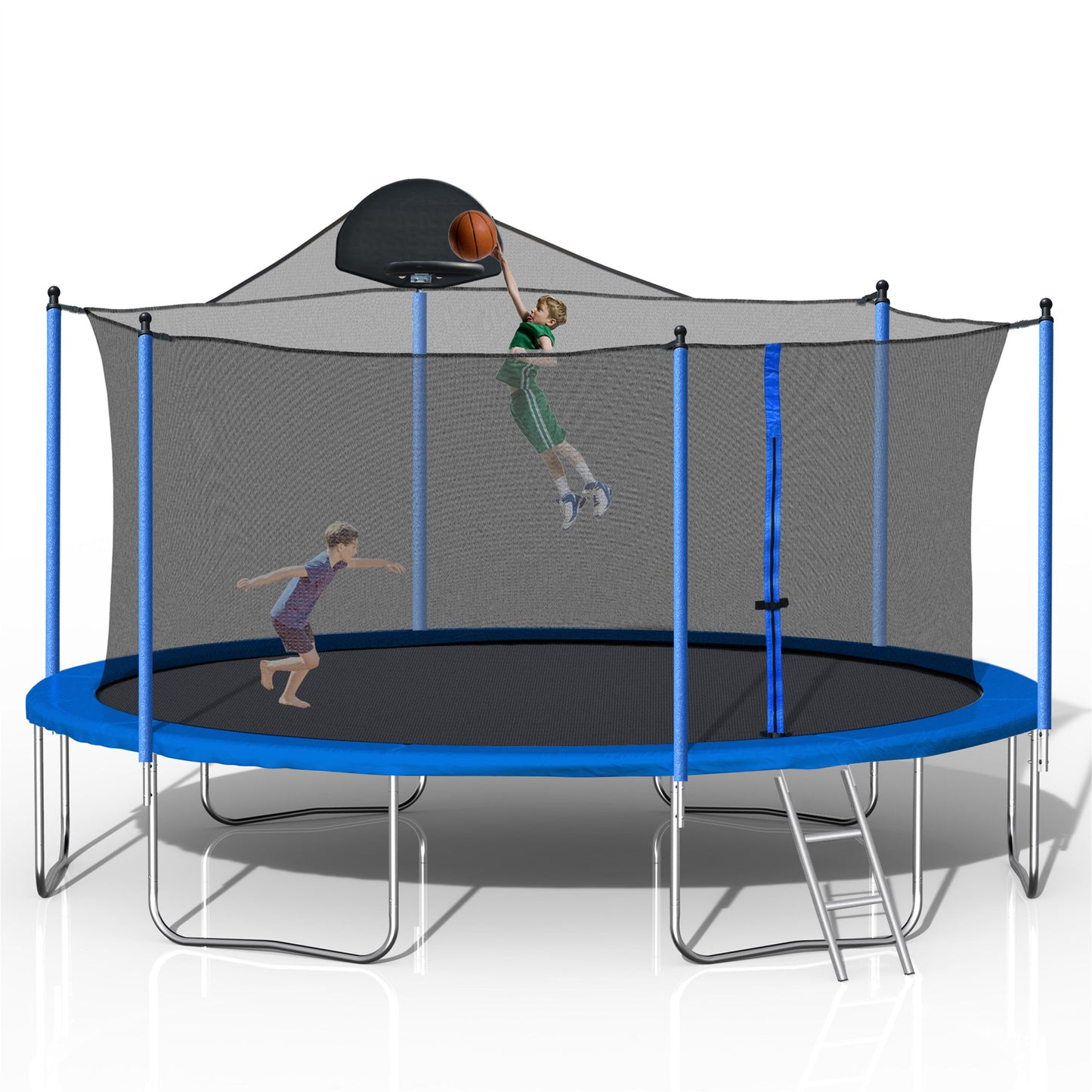 Damerin Trampolines 13.8-ft Round Kids in Blue