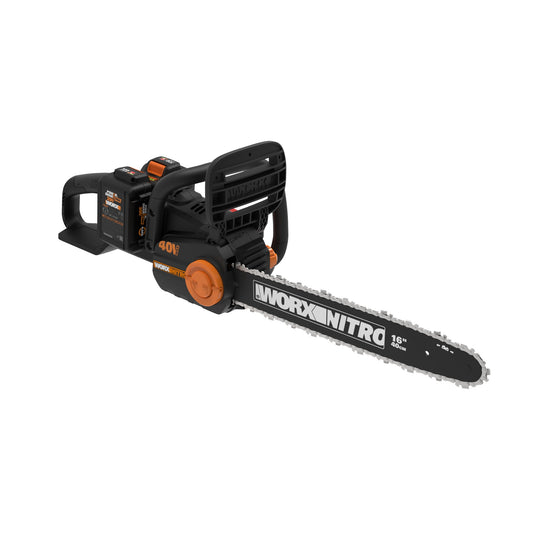 WORX Nitro Power Share 40-volt 16-in Brushless Battery 4 Ah Chainsaw (Battery and Charger Included) WG385