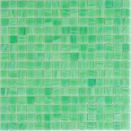 Apollo Tile Celestial Ufo Green 12-in x 12-in Glossy Glass Mosaic Floor and Wall Tile (20-sq. ft/ Carton)