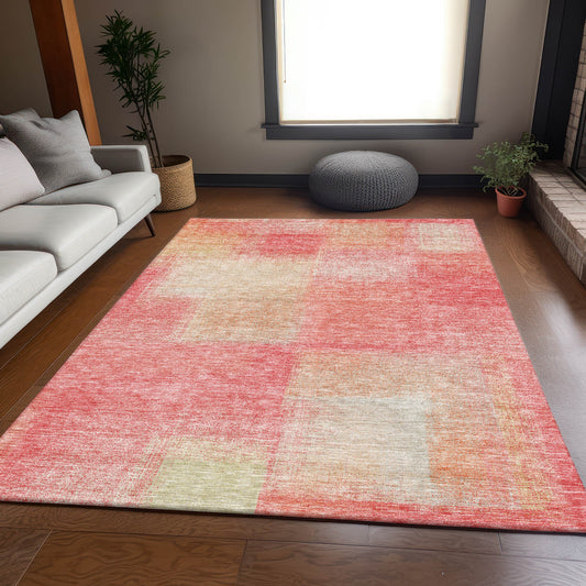 Addison Rugs Chantille ACN742BL 10 x 14 (ft) Blush Rectangular Indoor/Outdoor Geometric Machine washable Area rug
