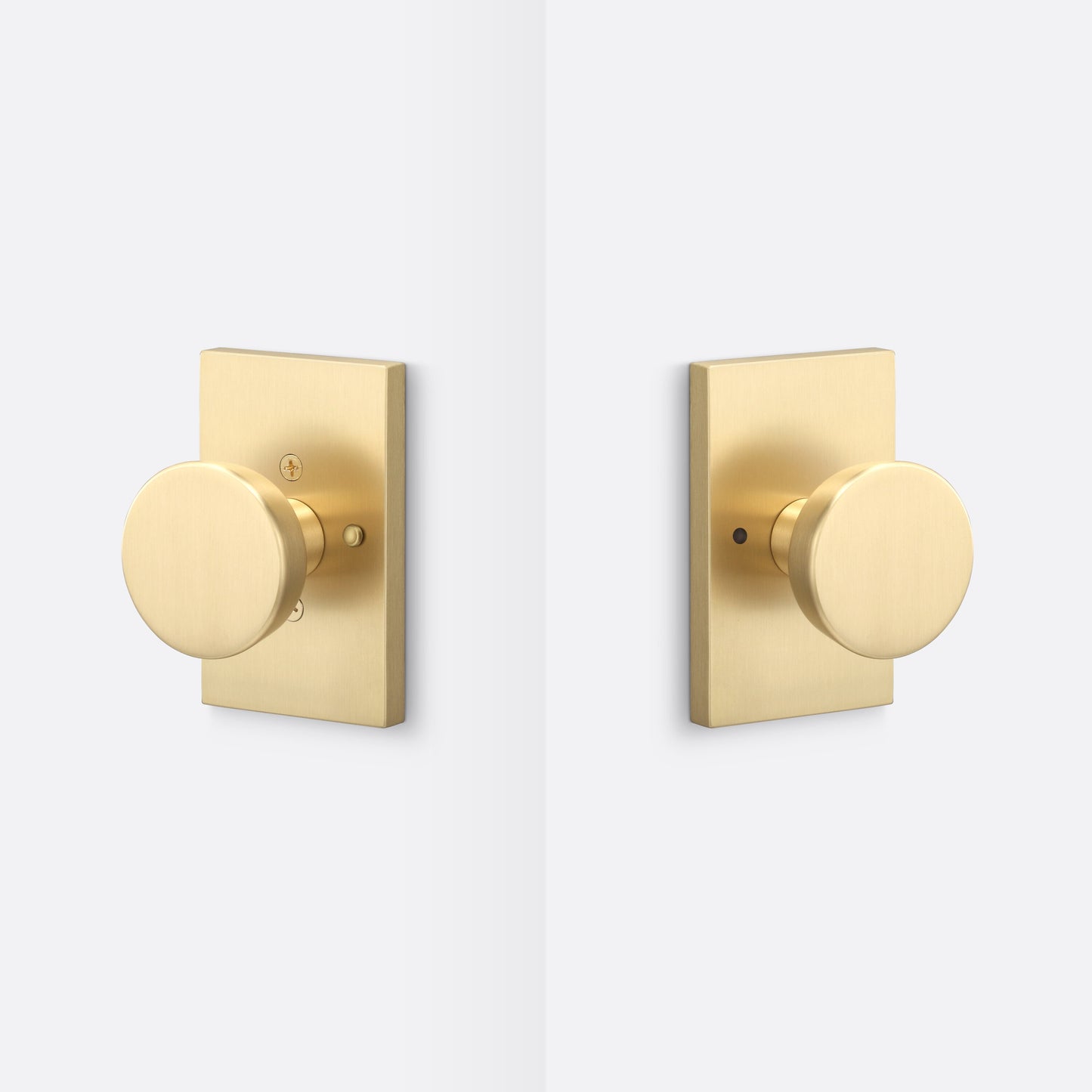 Sure-Loc Hardware Satin Brass Interior Privacy Door Knob ZT102 SB
