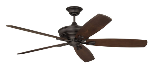 Craftmade Santori 60-in Outdoor Bronze with Walnut Blades Ceiling Fan Light Kit Compatible - Remote Included ( 5 -Blade )