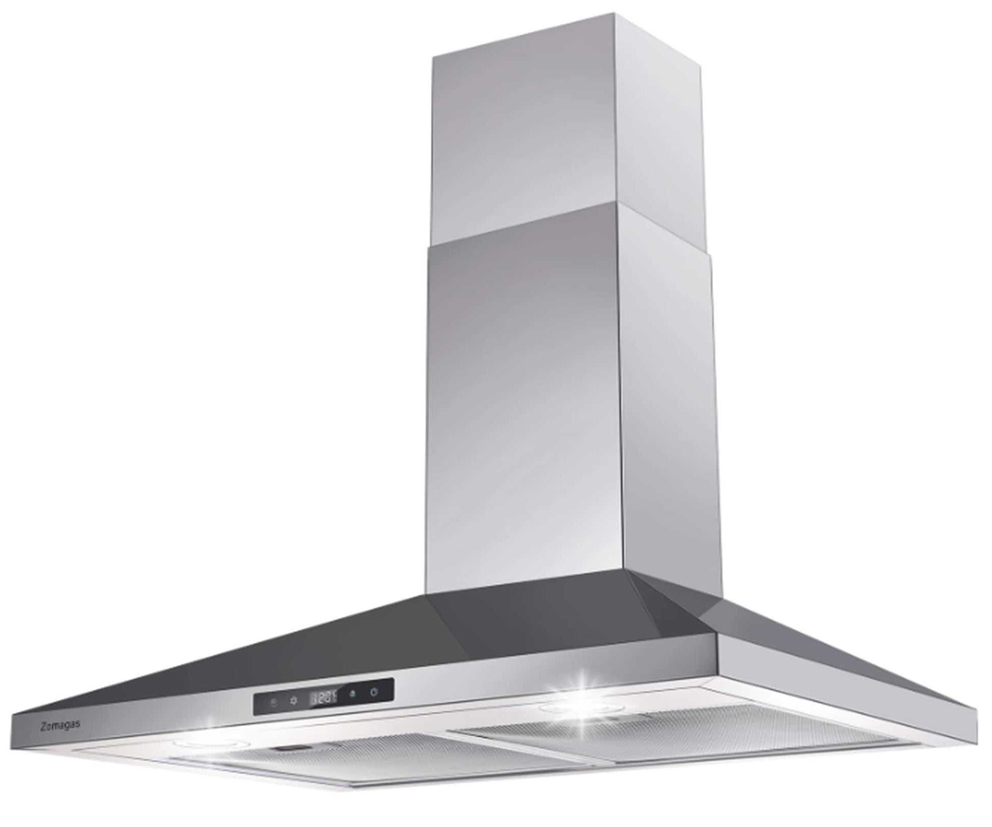 Damerin 30 inch Convertible 450-CFM Sliver Wall-Mounted Range Hood