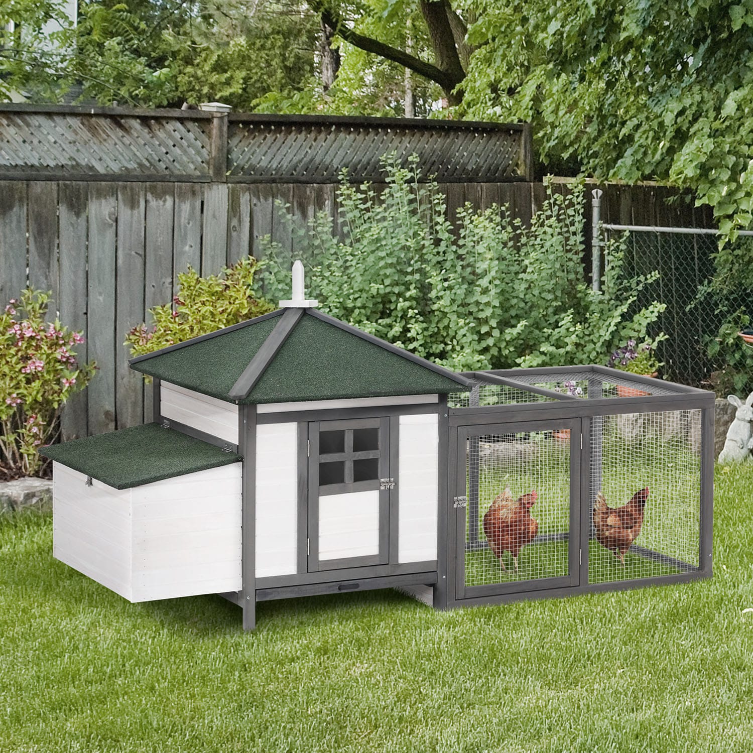 Mondawe Gray Wood Chicken coop