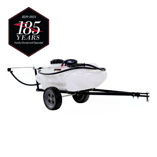 Brinly 15-Gallon 12-volt Battery Operated Plastic Pull-behind Sprayer ST-152BH-A