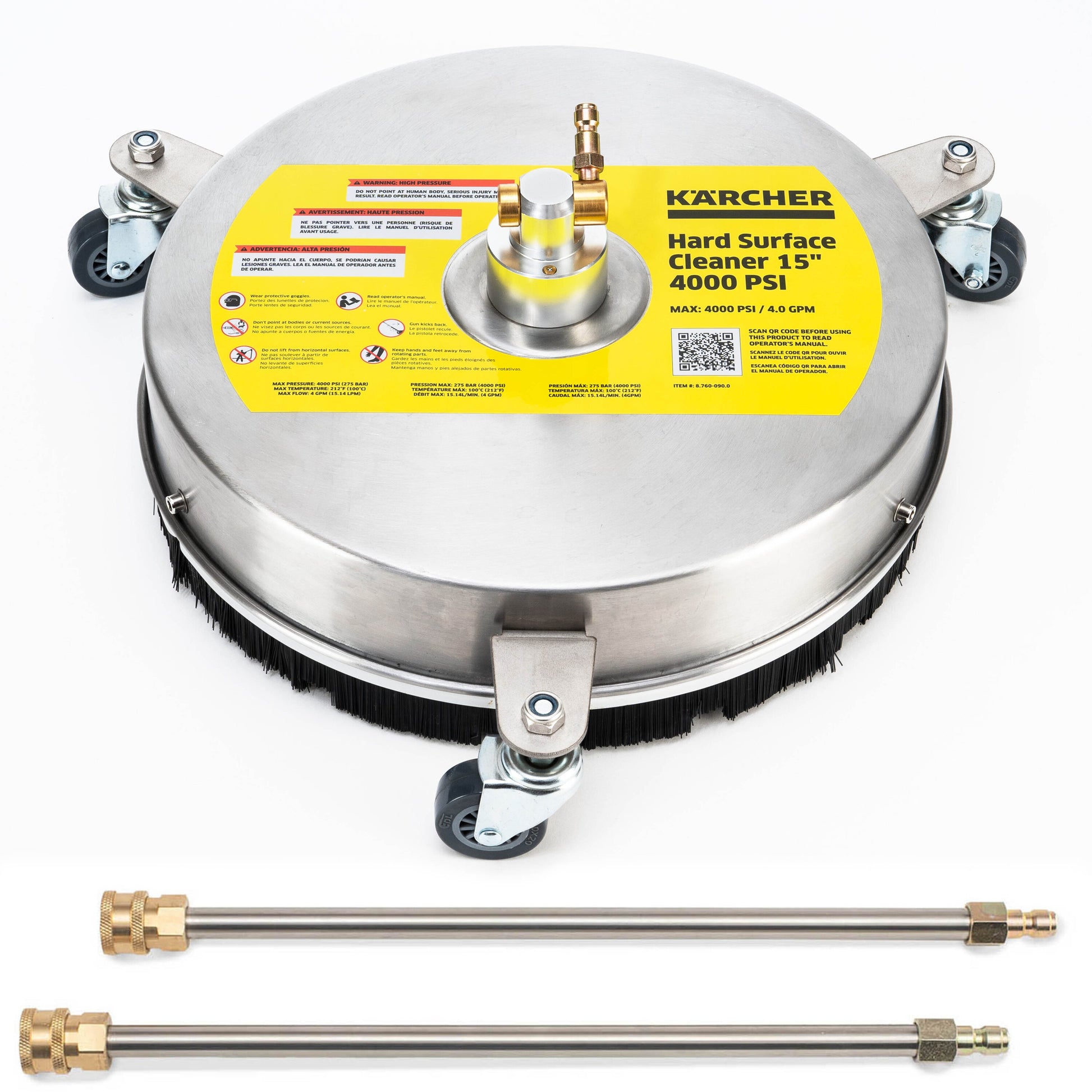 Karcher 15-in 4000 PSI Rotating Surface Cleaner for Gas and Electric Pressure Washers 8.760-090.0