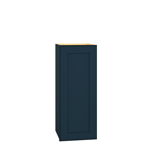 Diamond Express Jamestown 12-in W x 30-in H x 12-in D Regatta Blue Wall Fully assembled Plywood Cabinet Recessed Panel Shaker