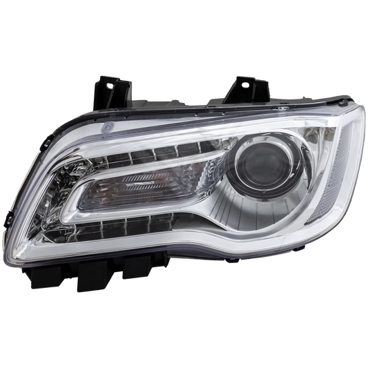 Garage-Pro Headlight Compatible with Chrysler 300 2015-2017 Lh Assembly Halogen Chrome Interior- Capa
