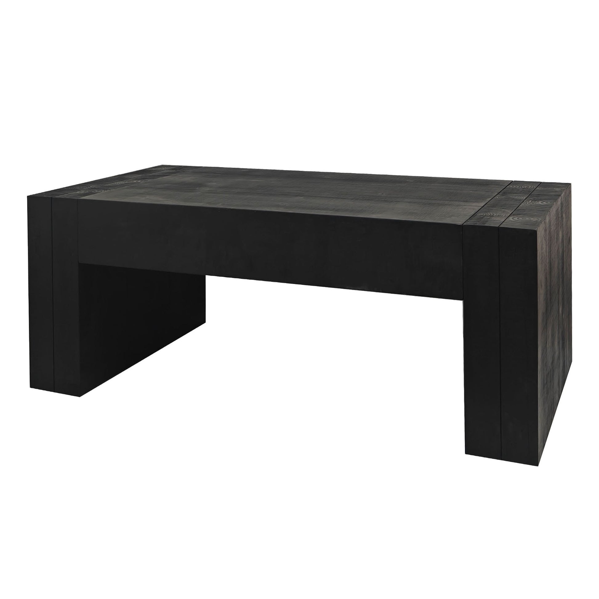 Runesay 23.82-in W x 18.9-in H Black Wood Rectangular Modern End Table