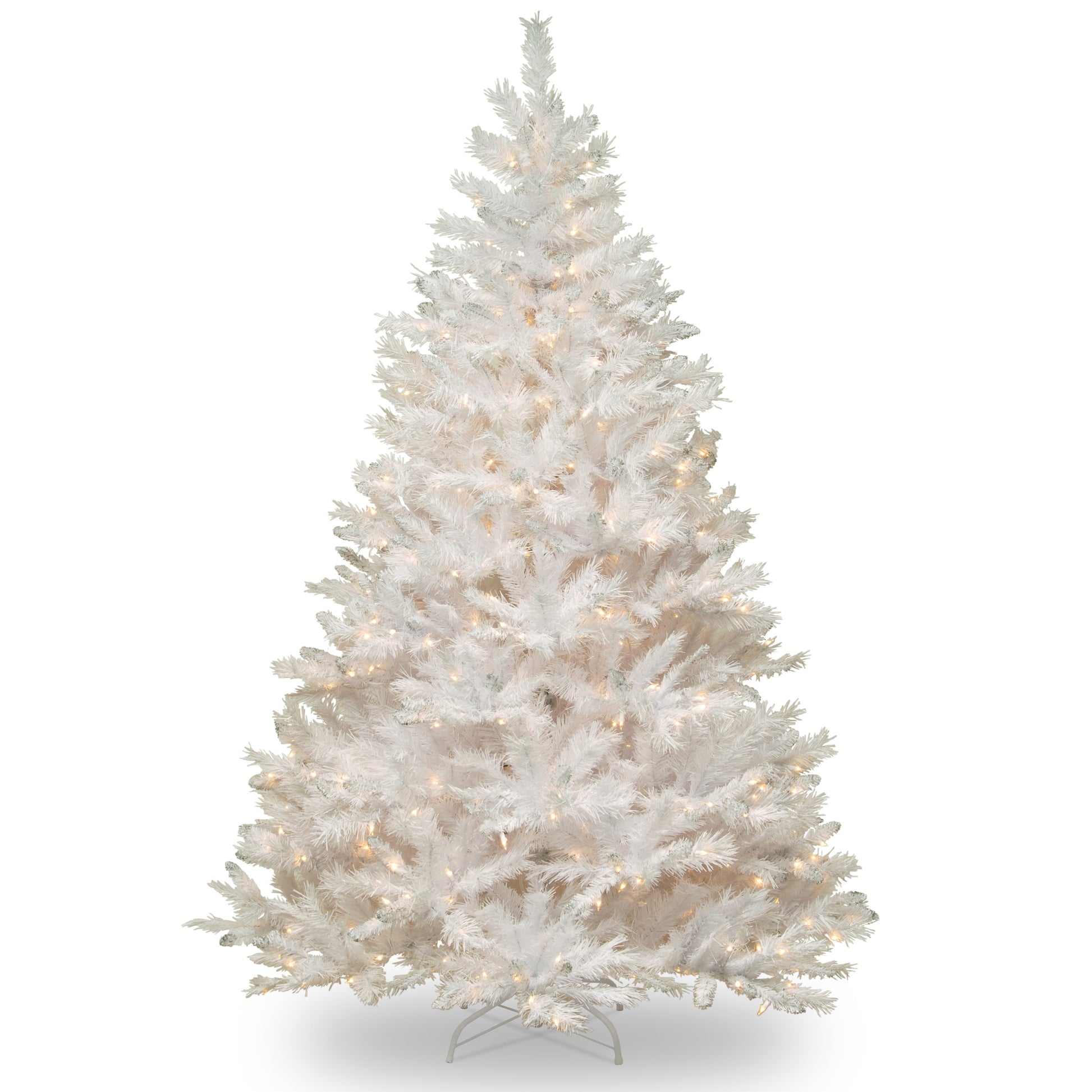 National Tree Company 7-ft Pine Pre-lit White Artificial Christmas Tree with White Incandescent Lights