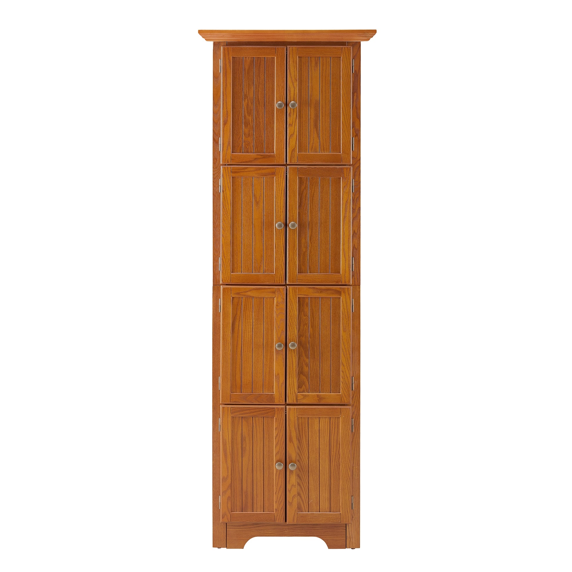 SINOFURN Country OAK Reclaimed wood Curio cabinet