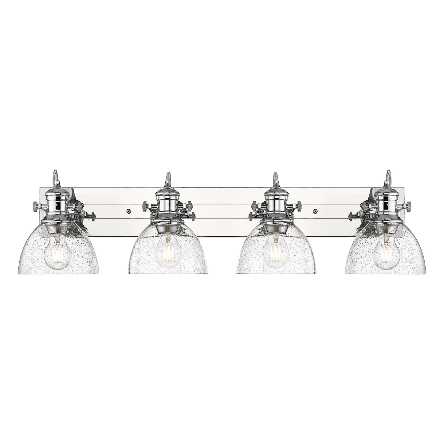 Golden Lighting Hines 8.25-in 4 -Light Chrome Transitional Vanity light